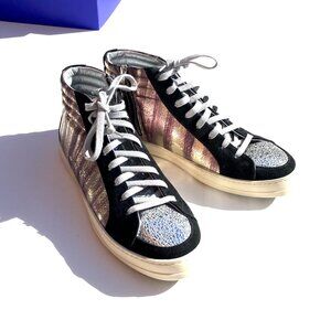 P448 high top “Skate” sneakers / trainers, size 42 EU (Italian), new in box.